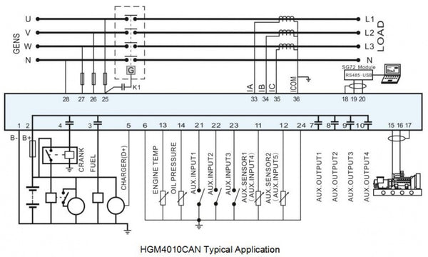 SmartGen HGM4010CAN Generator controller