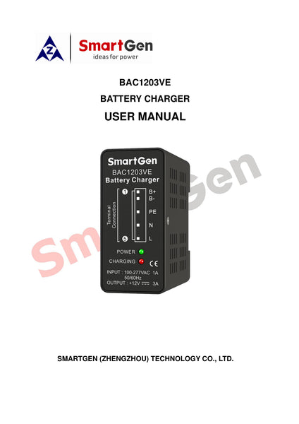 SmartGen BAC1203VE (12V3A) Battery Charger